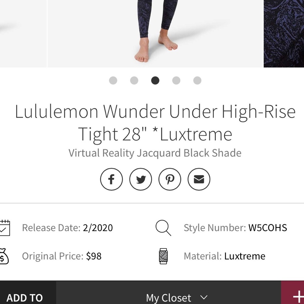 Very rare Lululemon Wunder Under Leggings! - Picture 5 of 11
